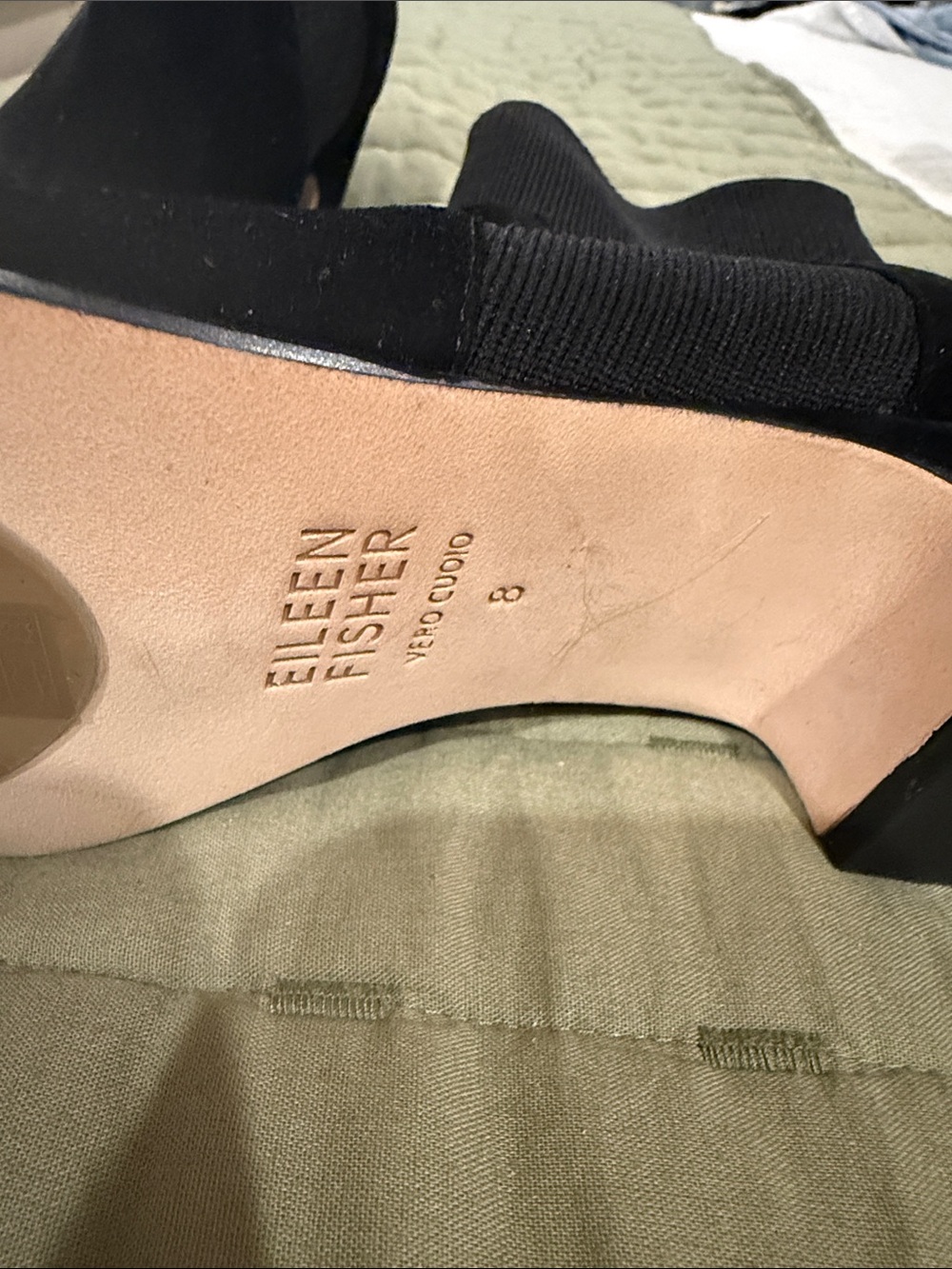 Eileen Fisher Black Stretch Sock Ankle Booties - Picture 2 of 2
